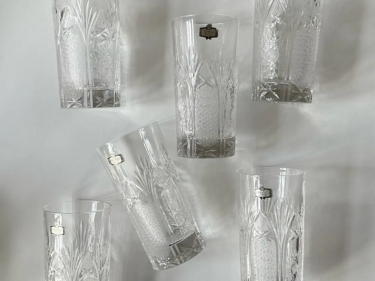 Billede 3 - Highball krystalglas, Jugoslavien, 6 stk samlet