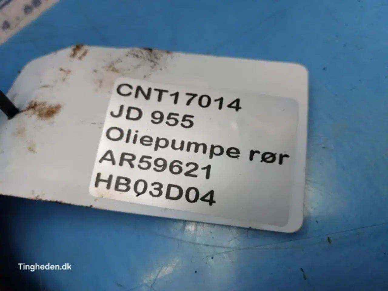 Billede 11 - John Deere 955 Oliepumpe Rør AR59621