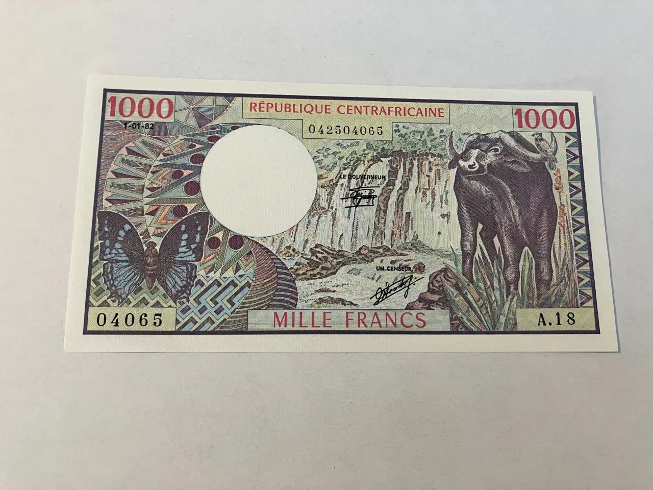 Billede 1 - 1000 Francs Central African Republic 1982