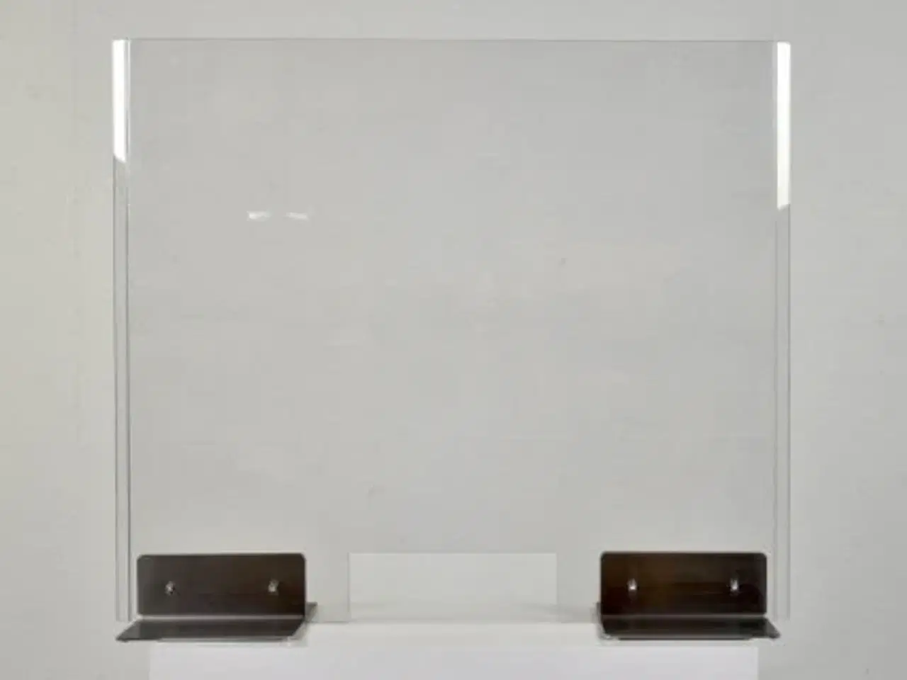 Billede 3 - Gennemsigtig bordskærm med to fødder