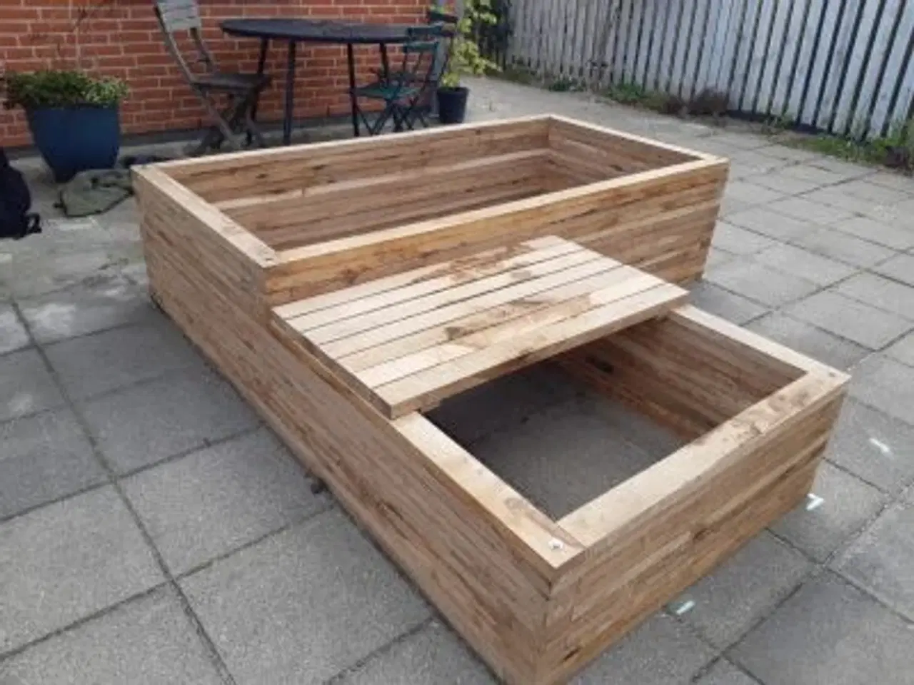 Billede 4 - Blomsterkasse, egetræ - byggesæt
