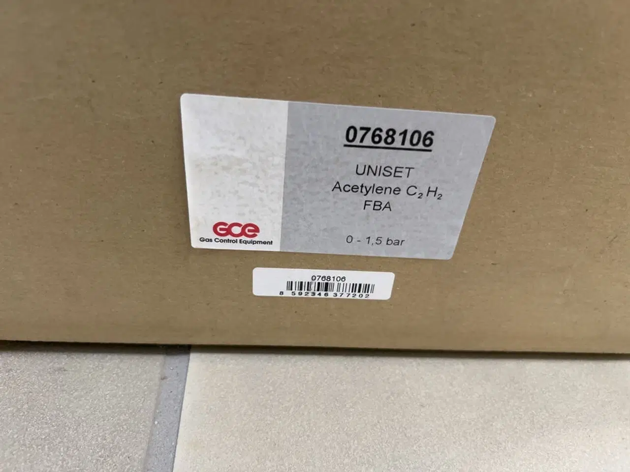 Billede 2 - Regulator GCE UNISET Acelytene 0-1,5 bar (0768106)