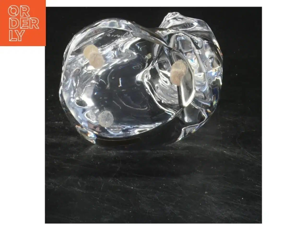 Billede 2 - Glasfigur kat Orrefors (str. 13x8 cm)