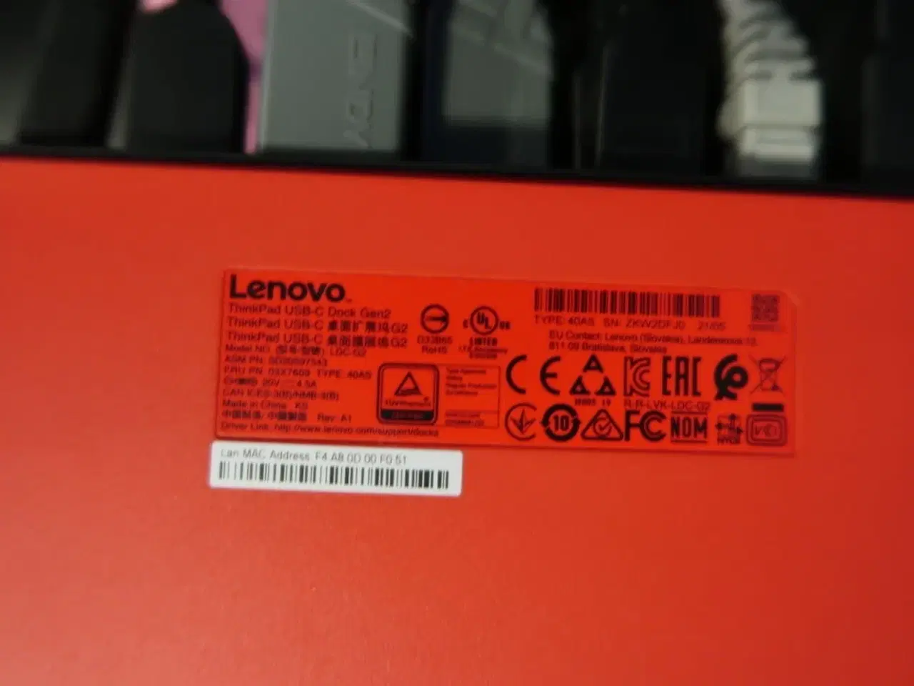 Billede 2 - Dockingstation LENOVO ThinkPad USB-C Dock Gen2