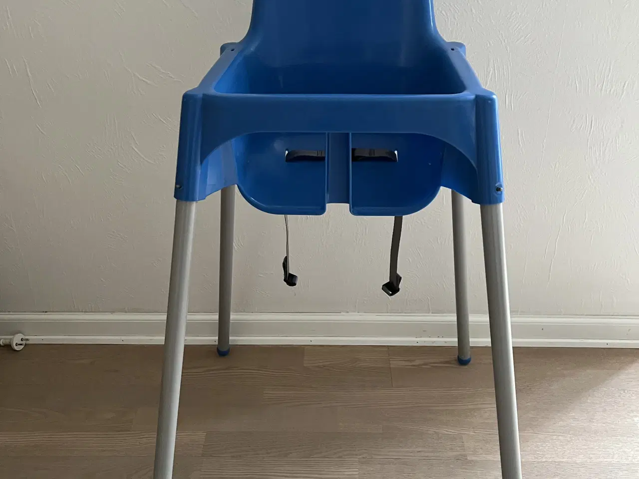 Billede 1 - Blå IKEA Antilop højstol med sele