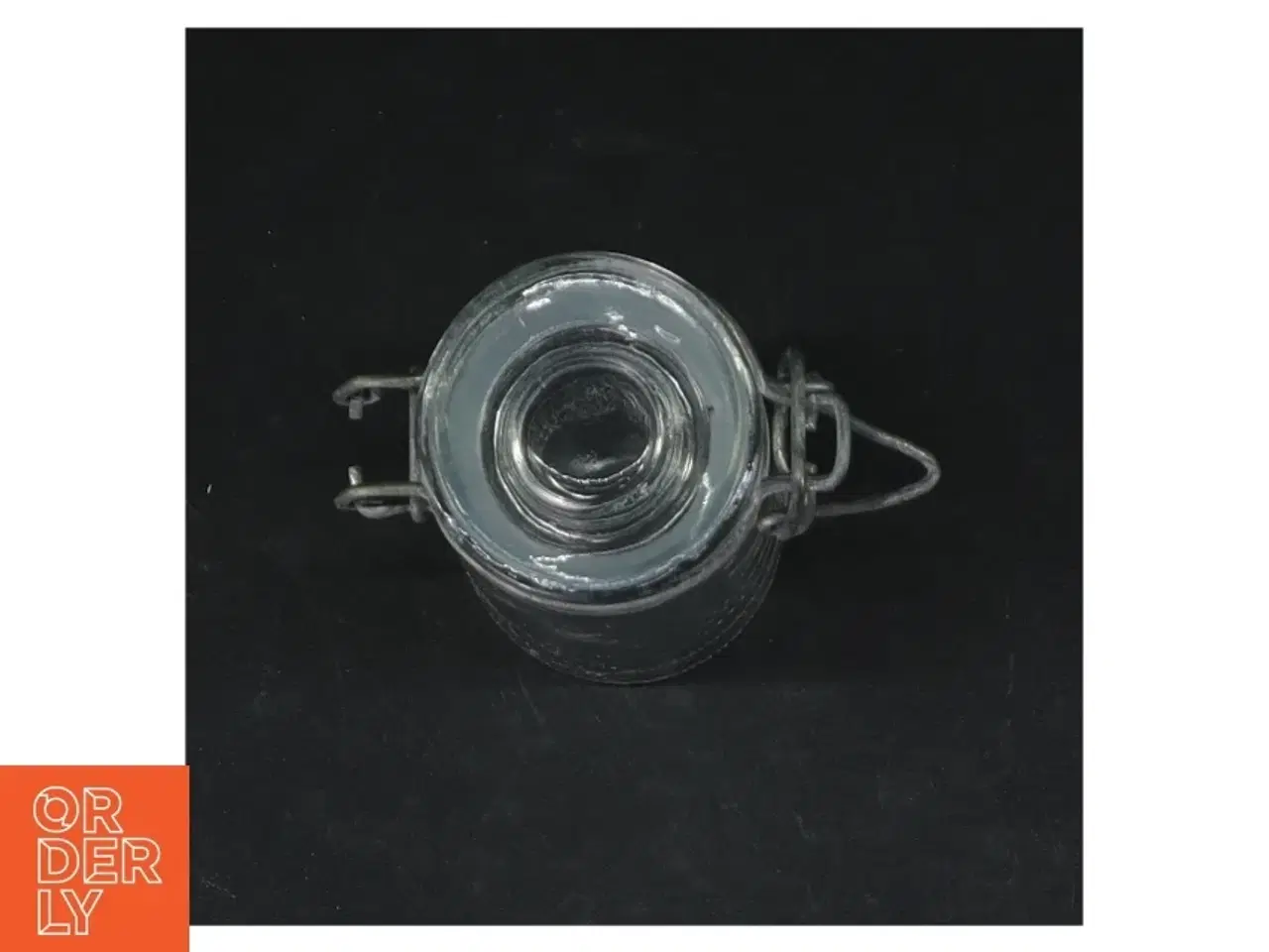Billede 2 - Glasbeholder med lås (str. Ø. 4,5 cm. længde, 8,5 cm)