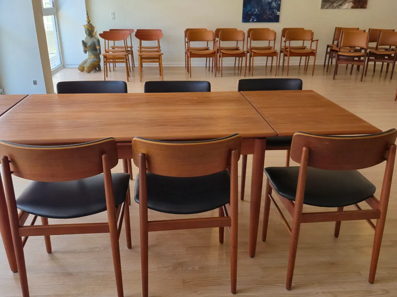 Billede 1 - 6 Teak stole, nypolstrede