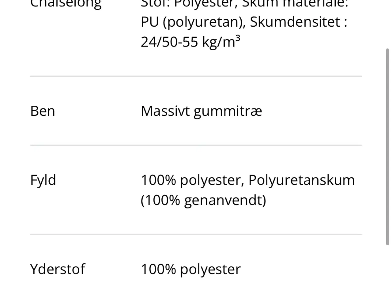 Billede 7 - sandfarvet 3-personers chaiselong sofa