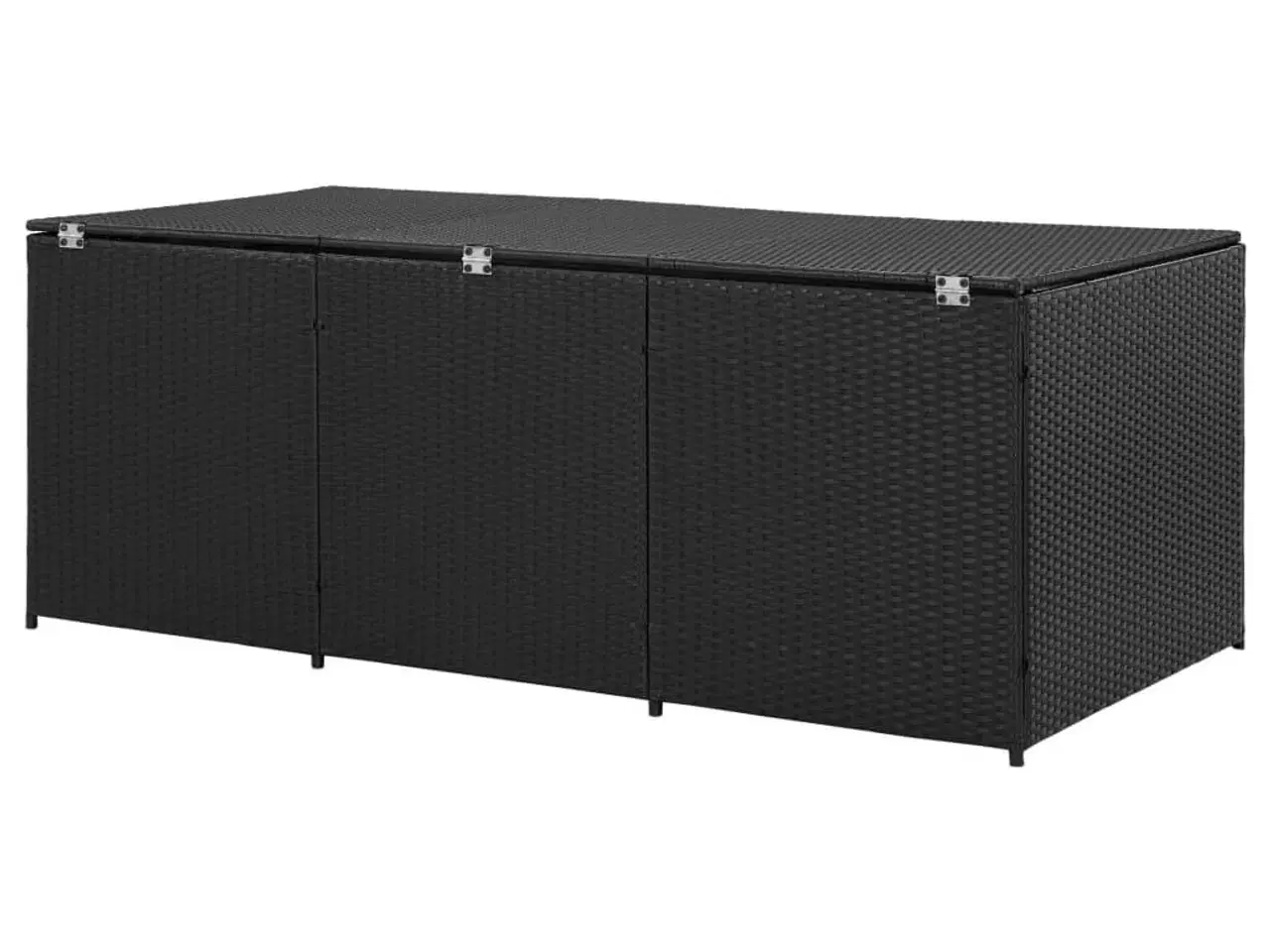 Billede 6 - Opbevaringskasse til haven 180x90x70 cm polyrattan sort