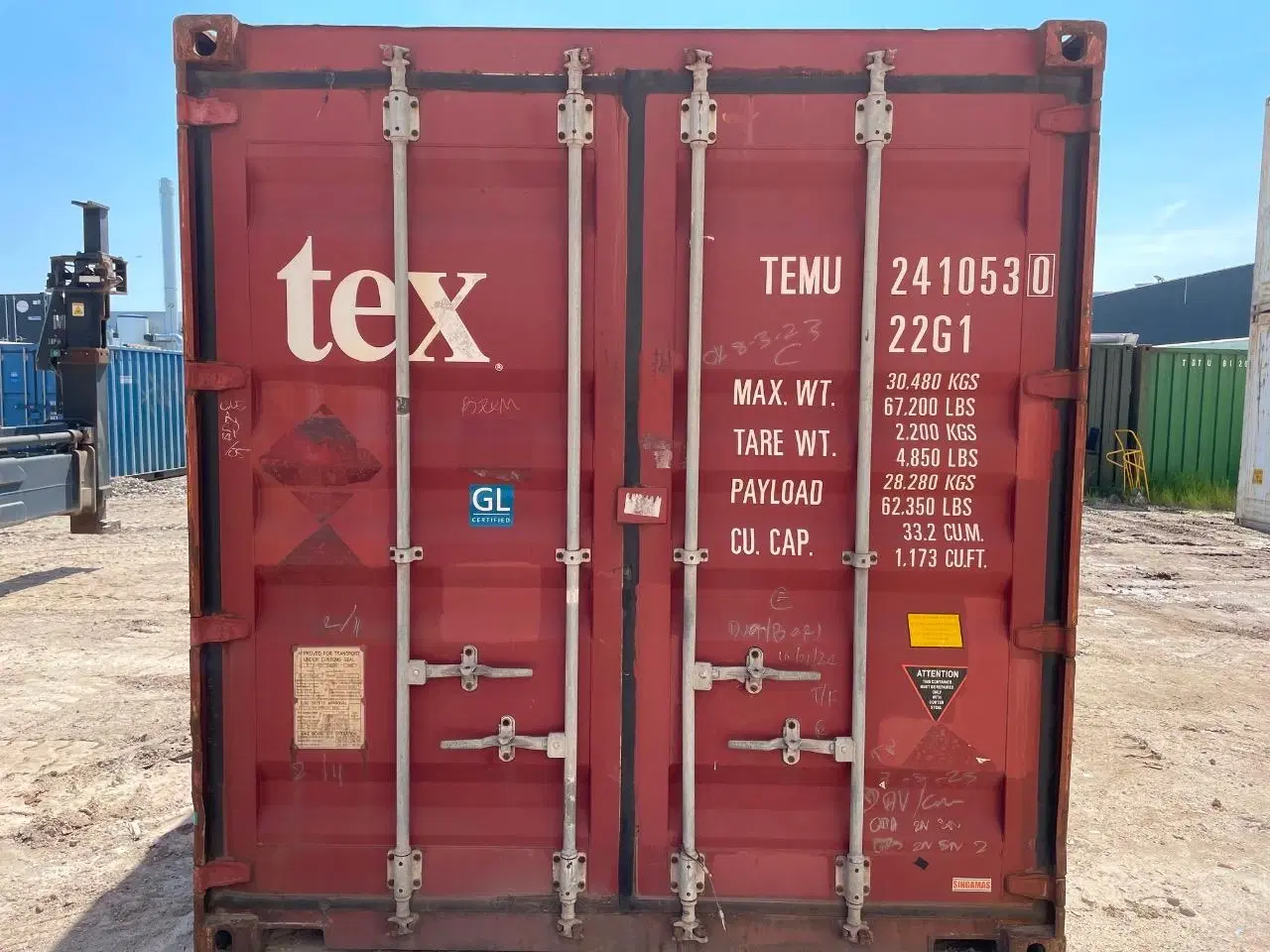 Billede 6 - 20 fods Container- ID: TEMU 241053-0