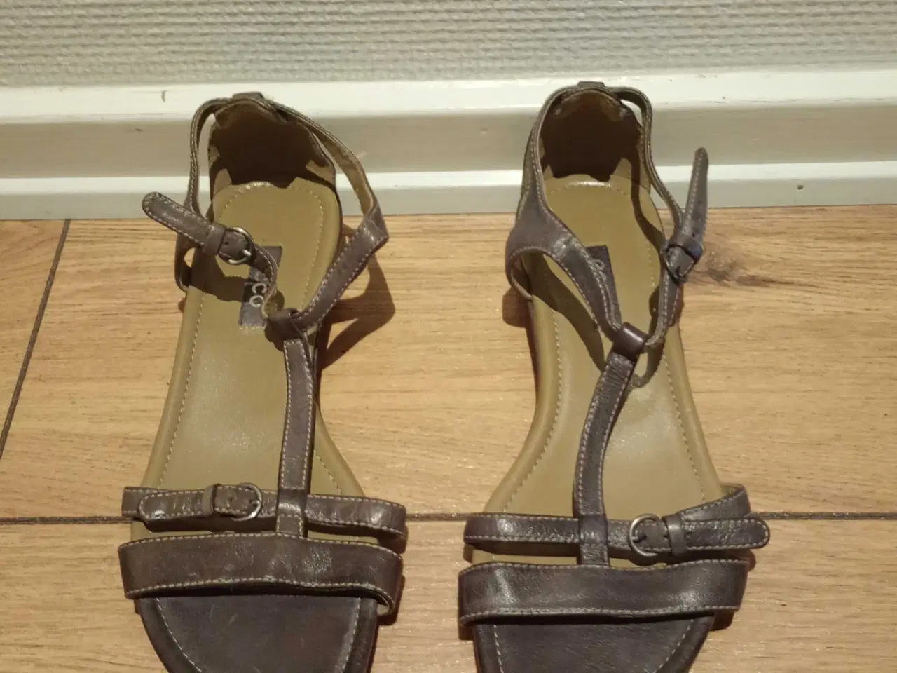 Billede 1 - Fine damesandaler med Velcro, Ecco, Str. 36.