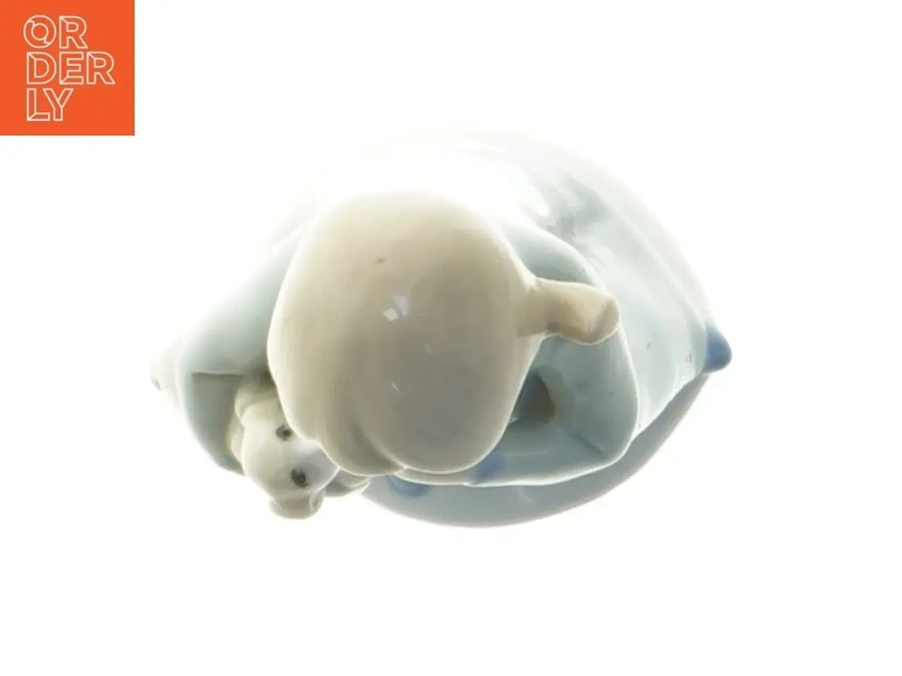 Billede 3 - Porcelænsfigur af pige med hund (str. 15 cm)