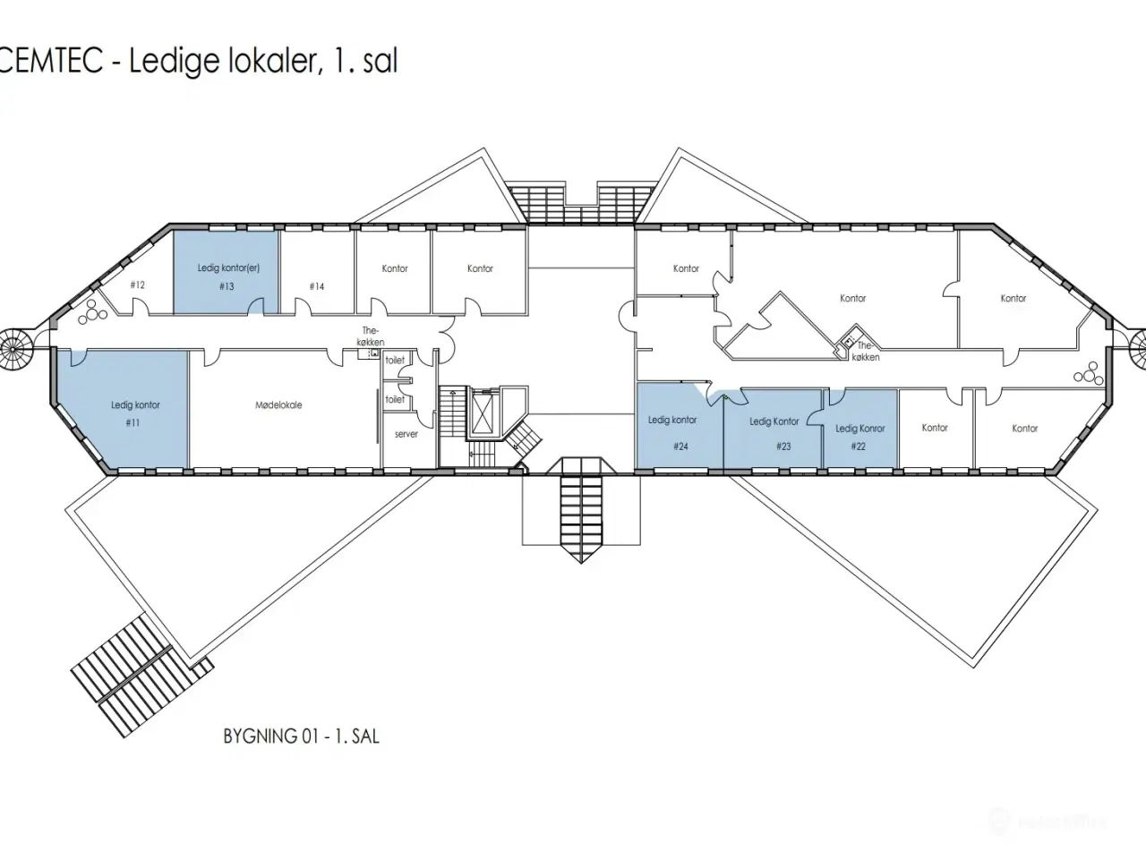 Billede 12 - 1.	Kontor til leje i Cemtec erhvervspark. Hobro
