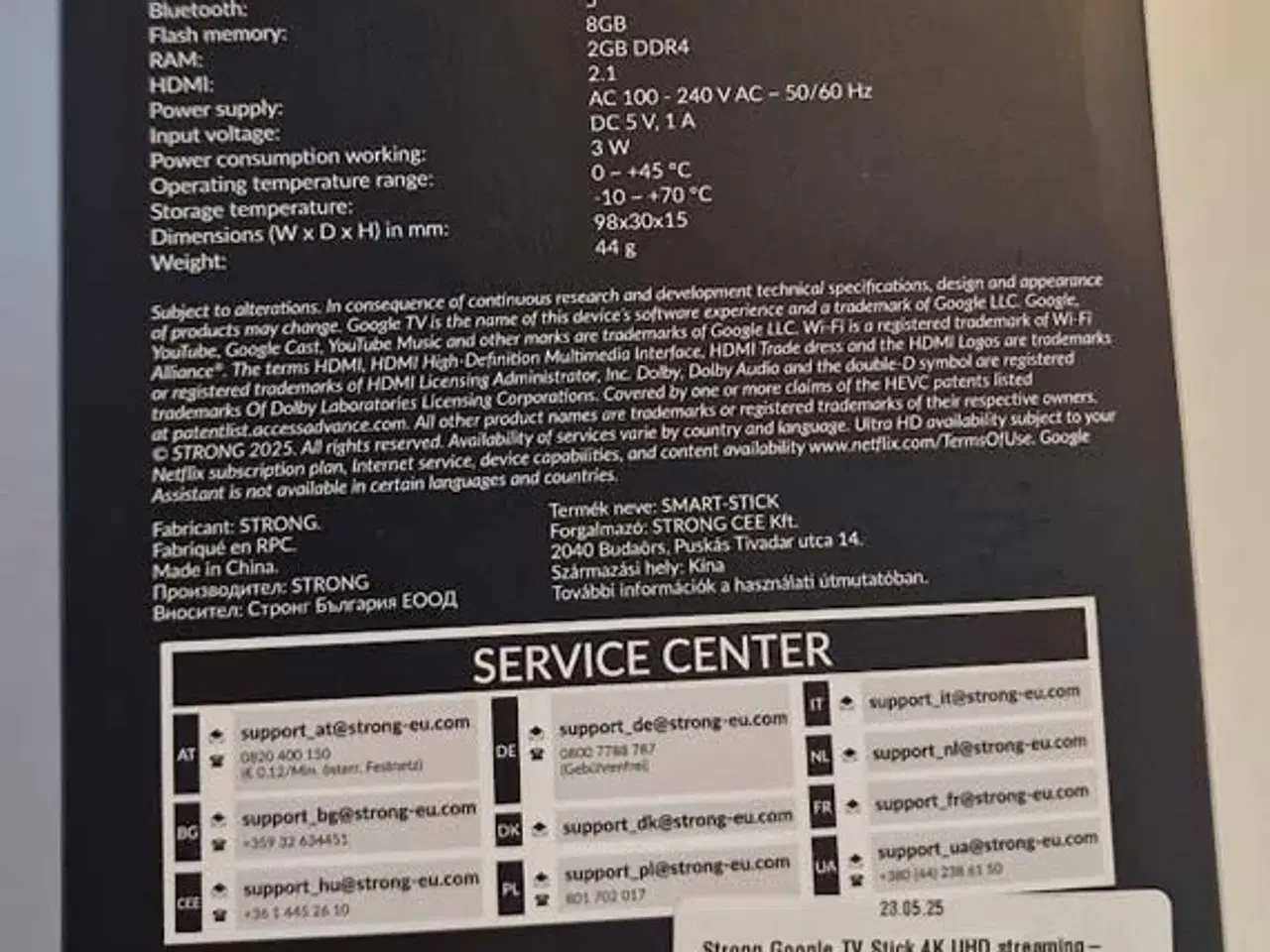 Billede 2 - Strong Google TV Stick 4K UHD stream, Aalborg