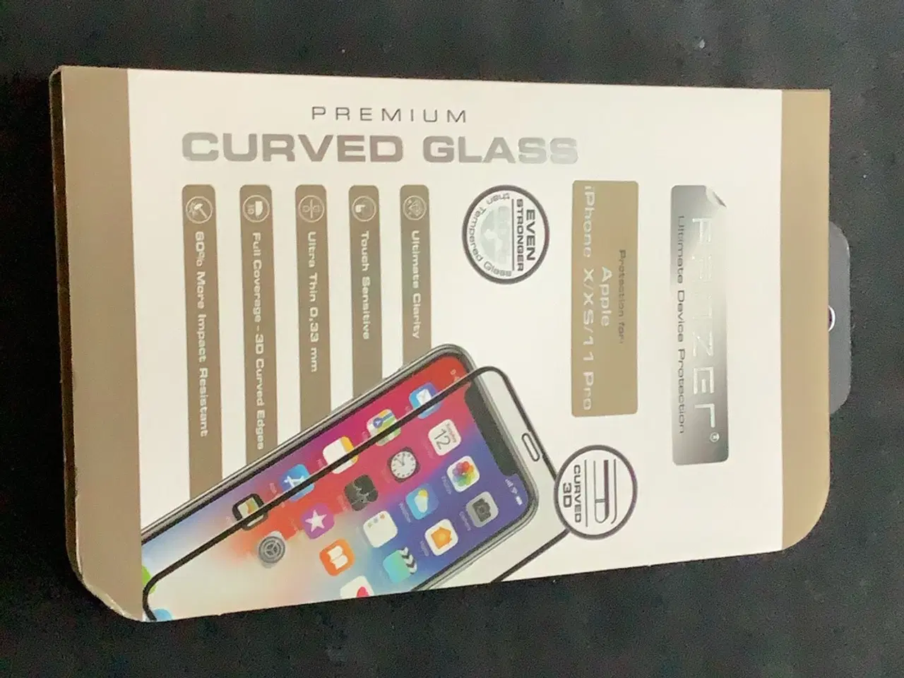 Billede 1 - Panser glas iPhone X/xs/11Pro - nyt