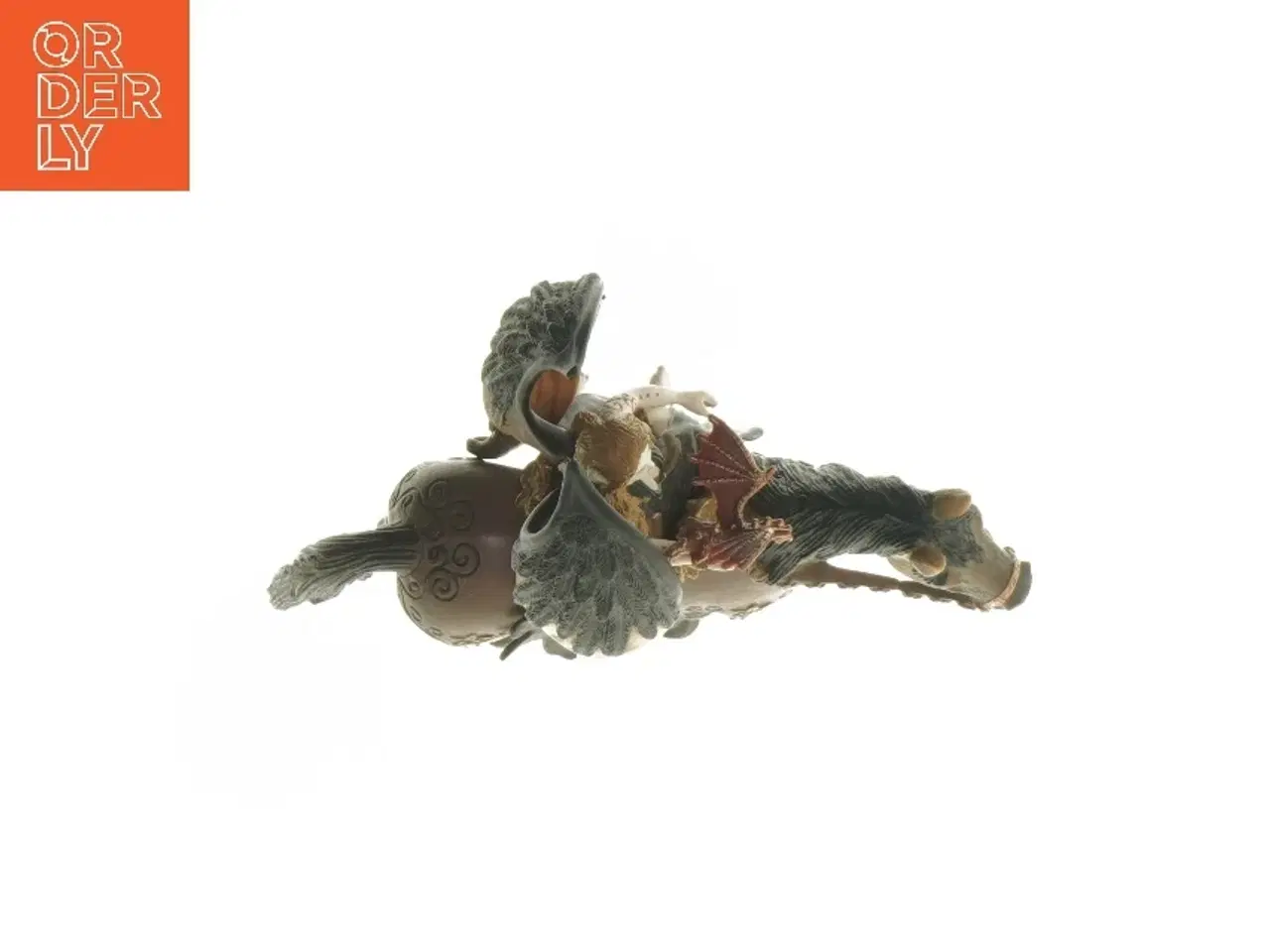 Billede 5 - Figur af kvinde på hest med drage fra Schleich (str. 16 cm)