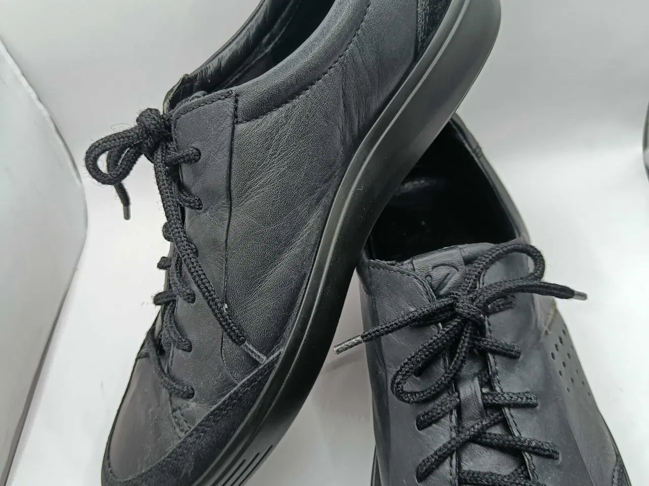 Billede 7 - Ecco sort læder sko 45str