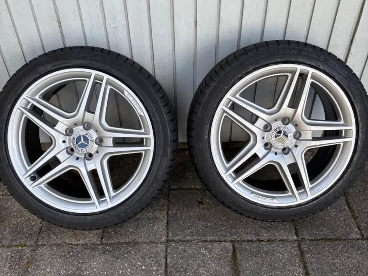 Billede 5 - Mercedes AMG Fælge med vinterdæk