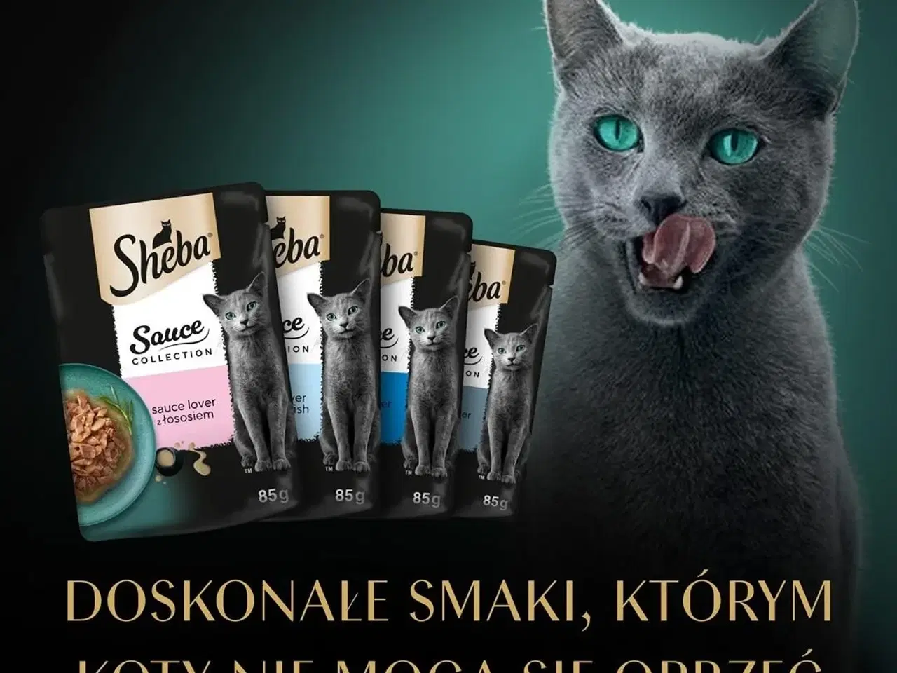 Billede 3 - Vådfoder til kat – Sheba Sauce Collection Fiskesmage, 40×85 g