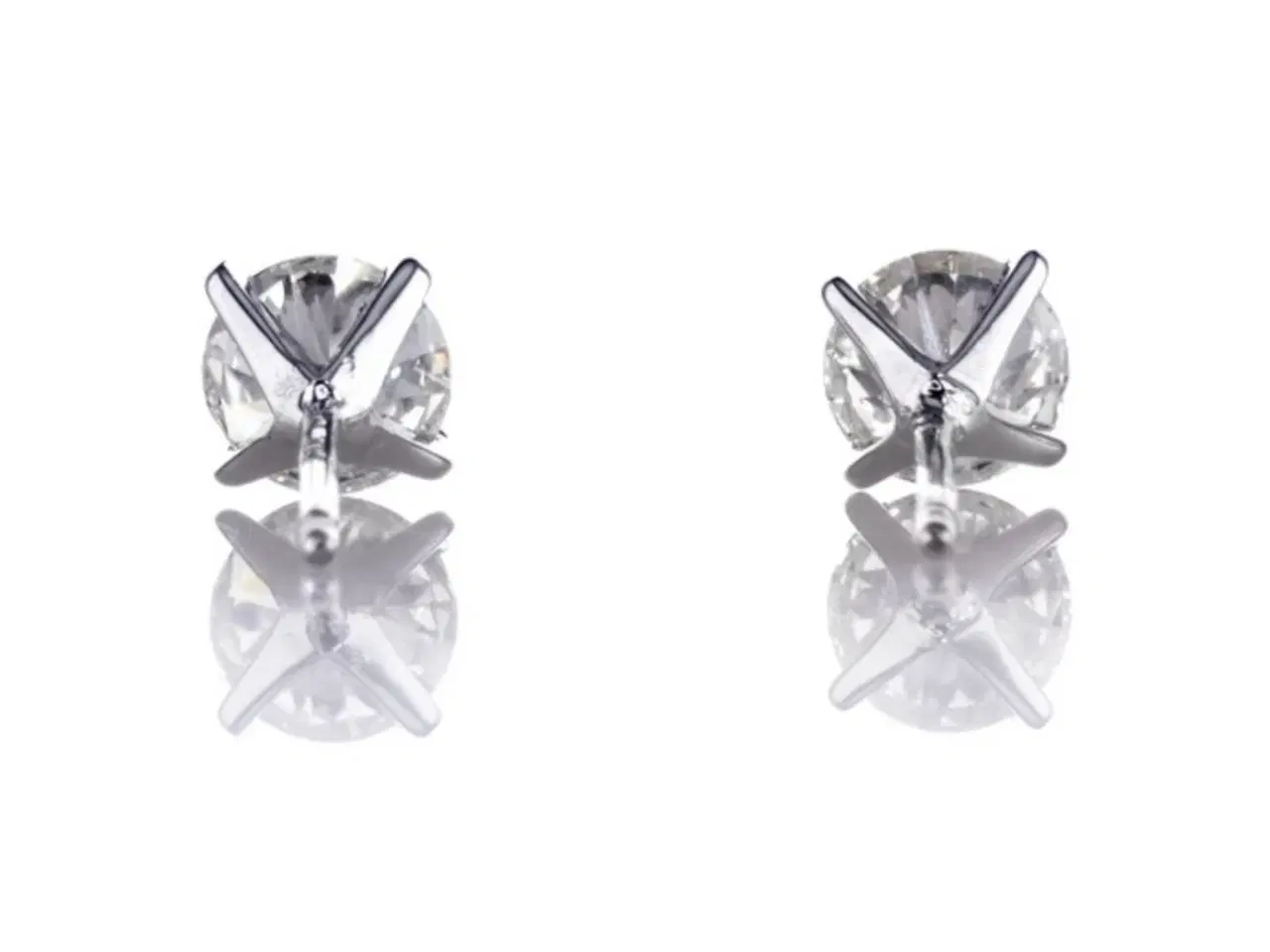 Billede 6 - 1,26 ct NATURLIGE diamantørestikker - IKKE lab