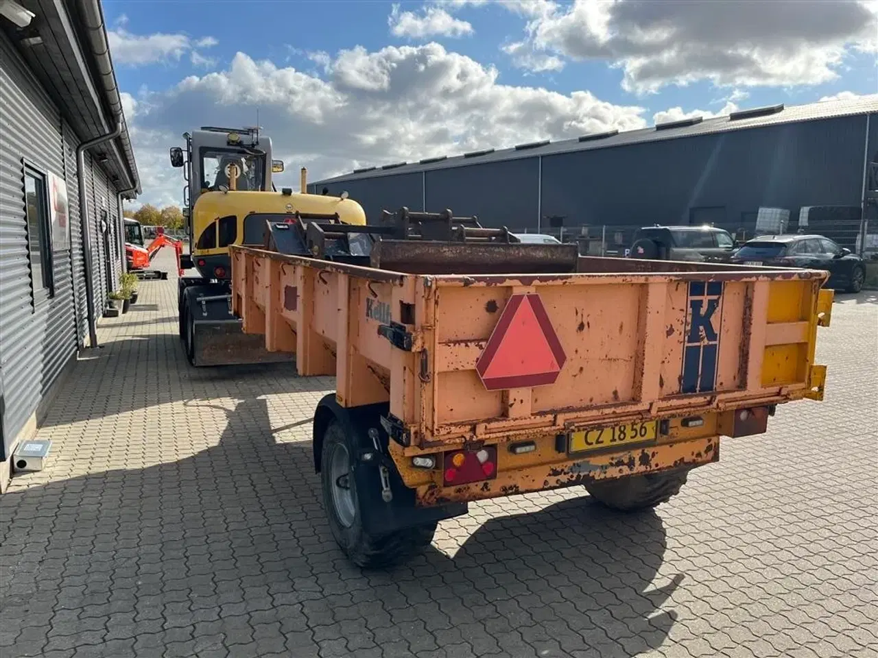 Billede 21 - Wacker Neuson EW 100  Gummihjuler med rotortilt, vogn og fuld skovlpakke