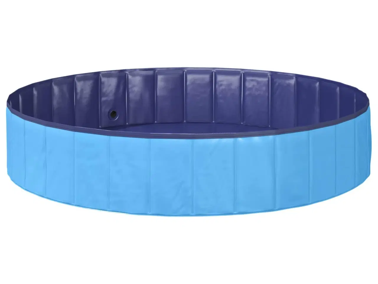 Billede 2 - Foldbar hundesvømmepulje Blå 160 x 160 x 30 cm PVC