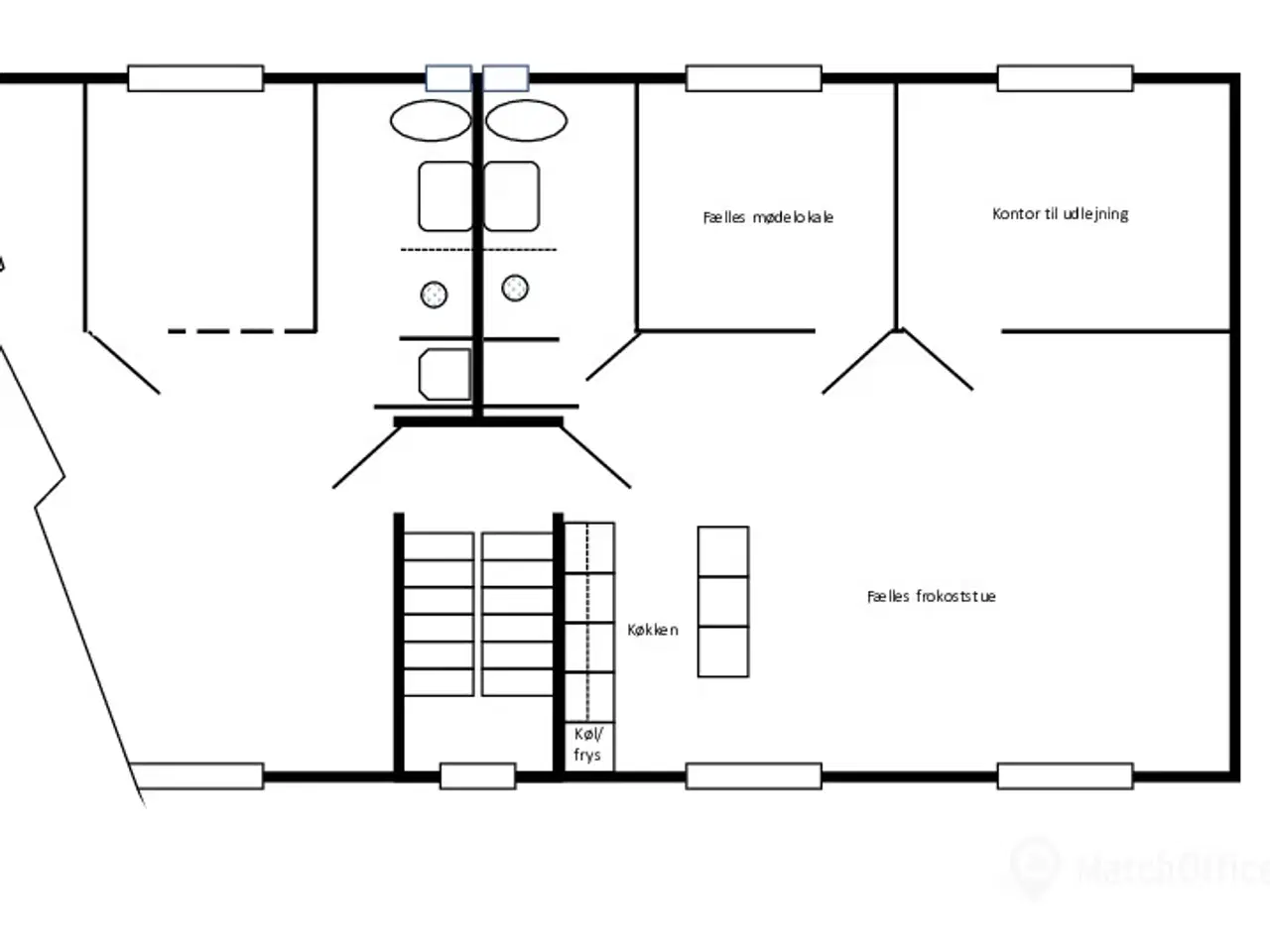 Billede 11 - Lyst og nyistandsat kontorlejemål i Brøndby – 14 m² med plads til 3 arbejdsstationer