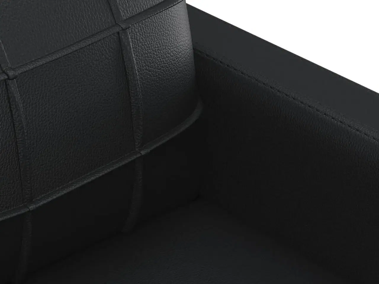 Billede 6 - 3-personers sofa 180 cm kunstlæder sort