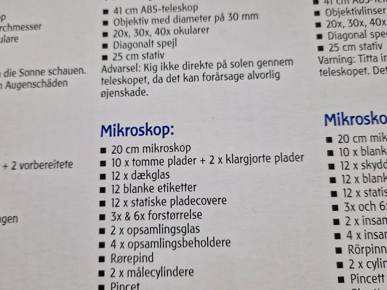 Billede 5 - Teleskop og mikroskop sæt 
