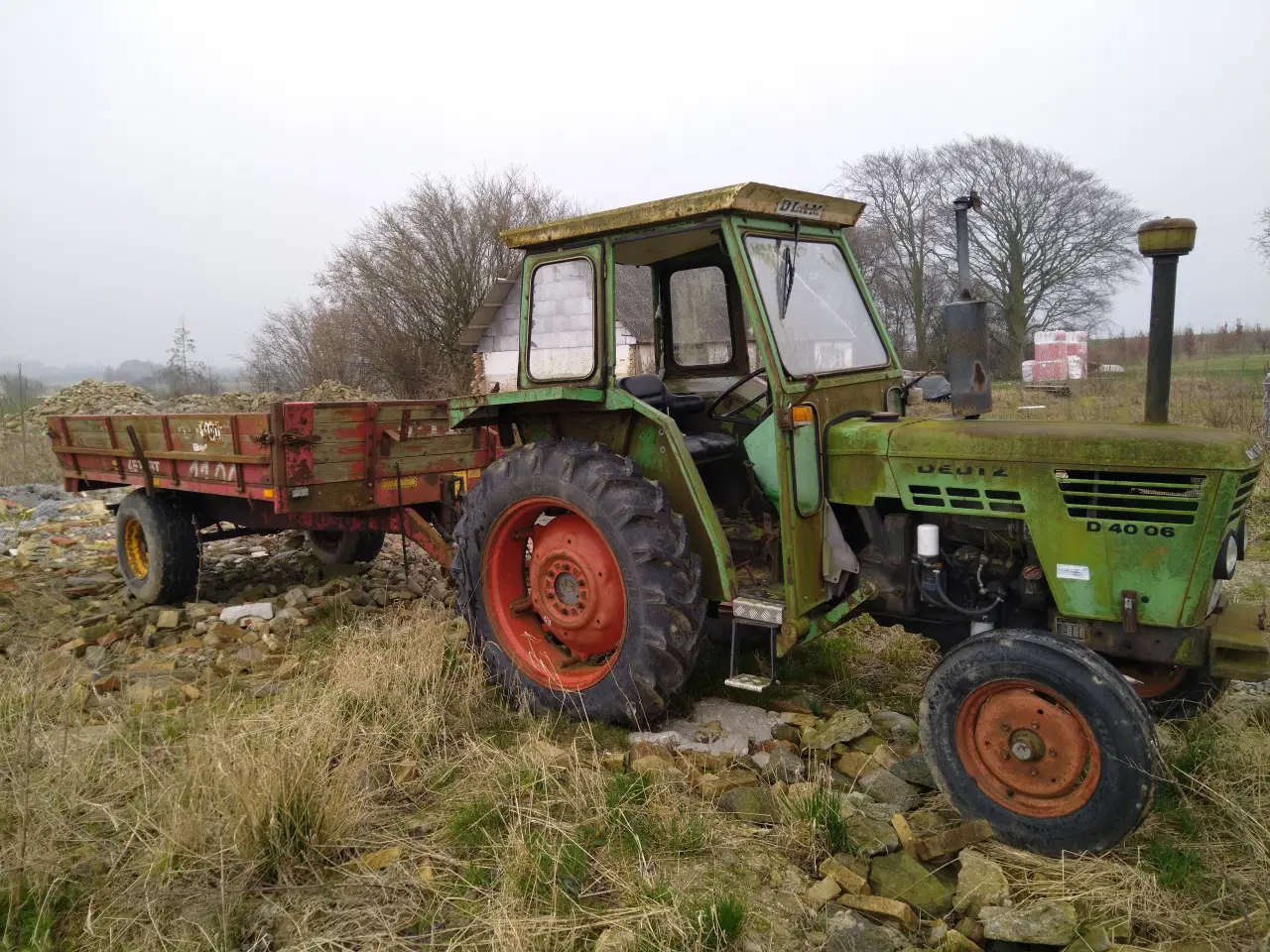 Billede 8 - Deutz 4006 og vogn med regatt.