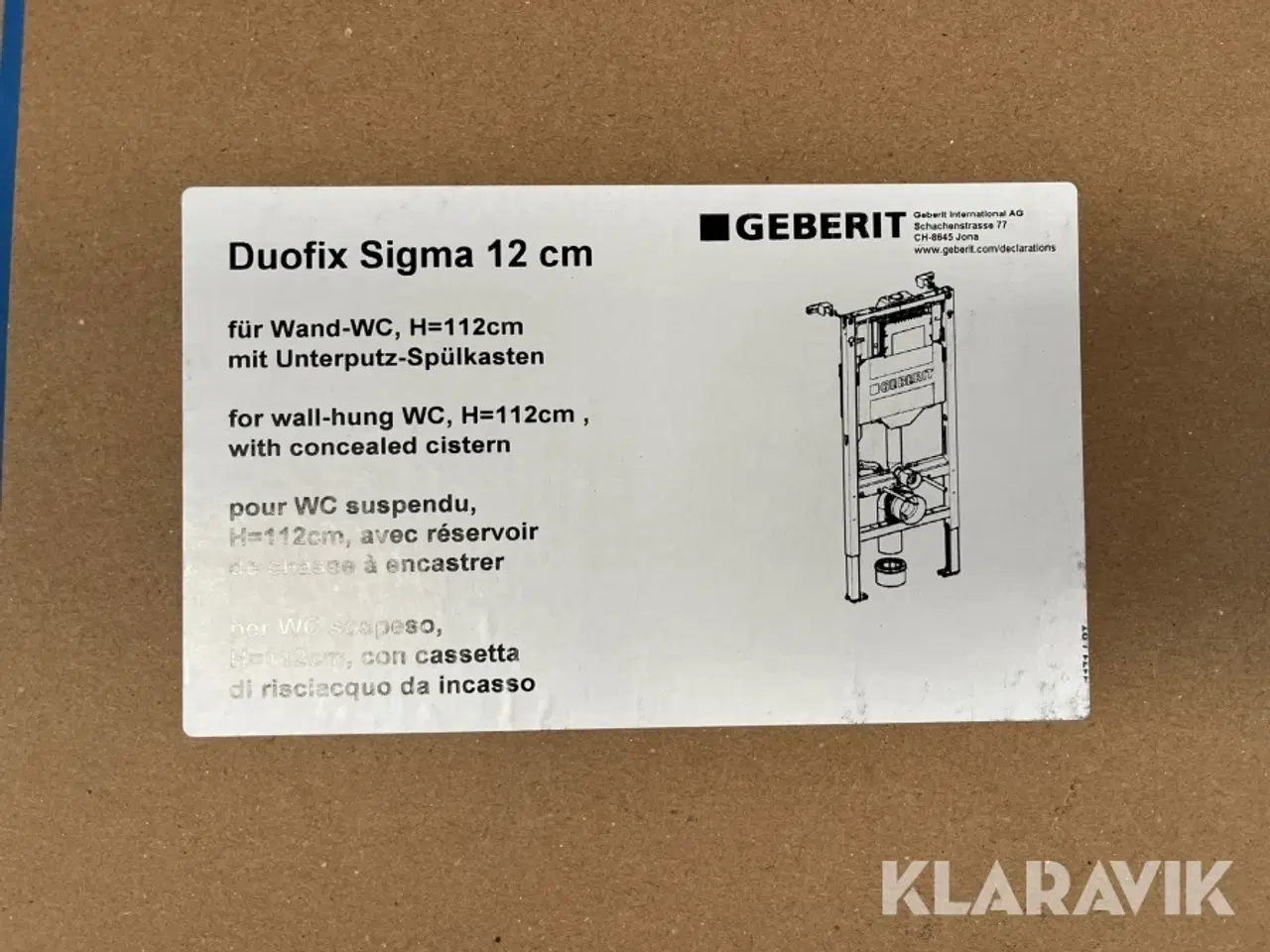 Billede 8 - Indbygningscisterne, radiator og monteringsbeslag