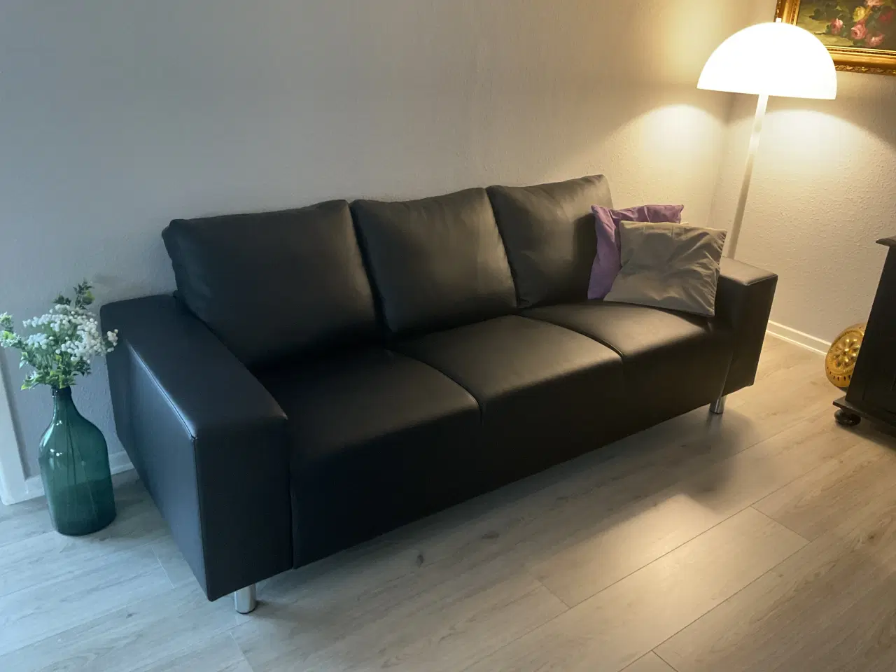 Billede 1 - Lædersofa
