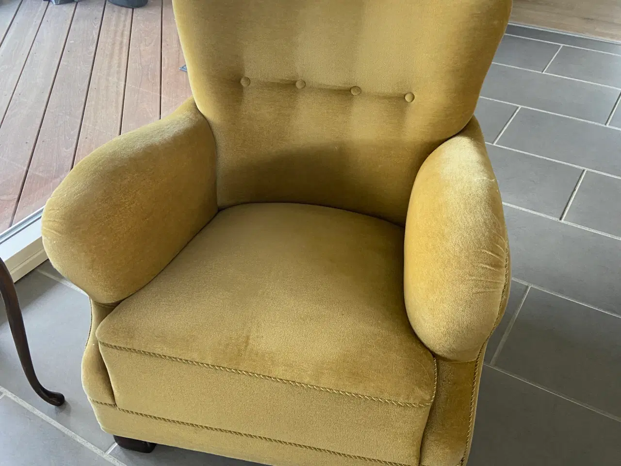 Billede 1 - 70+år gammel lænestol vintage