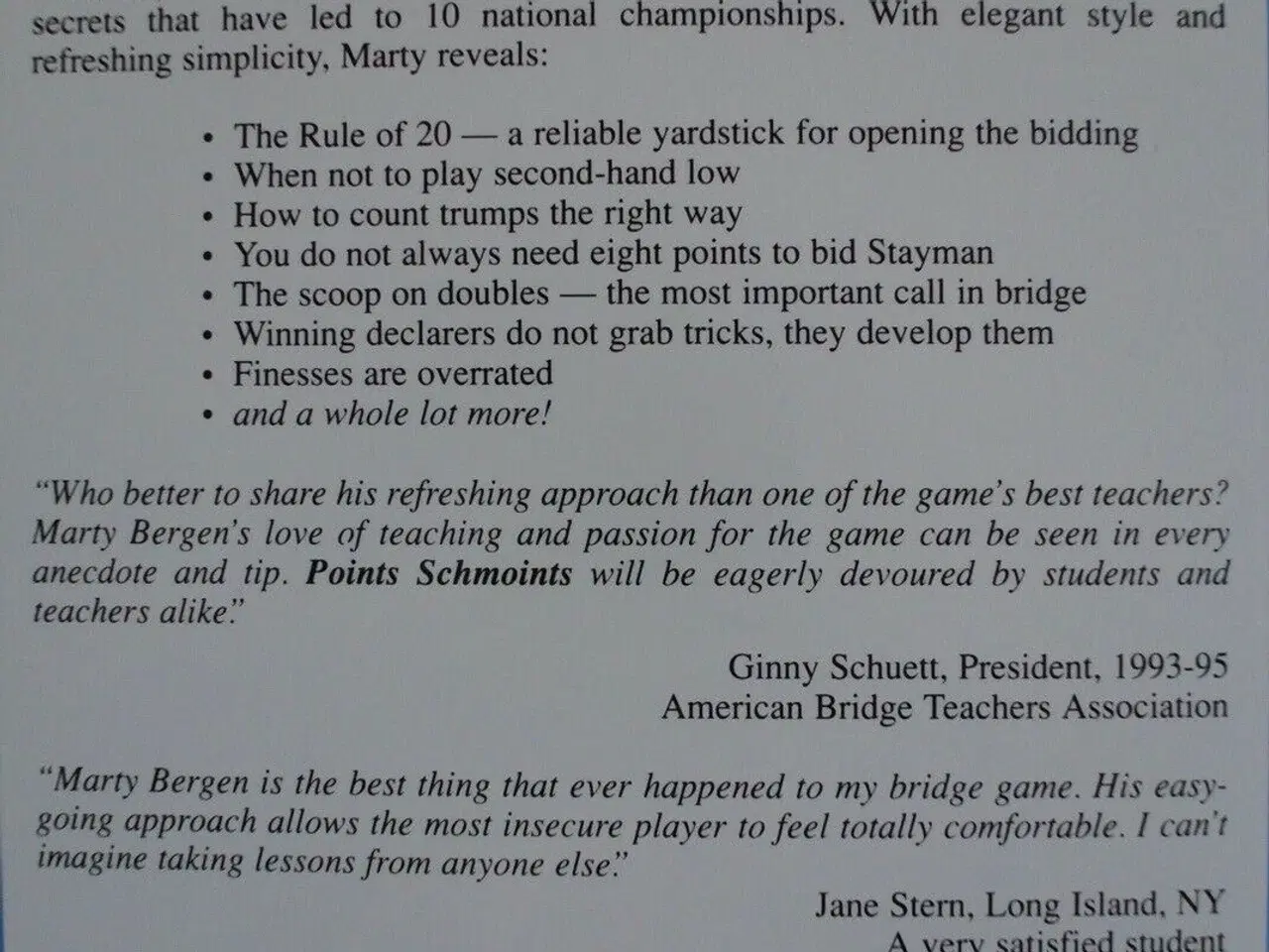 Billede 6 - points schmoints - berfen's winning bridge secrets