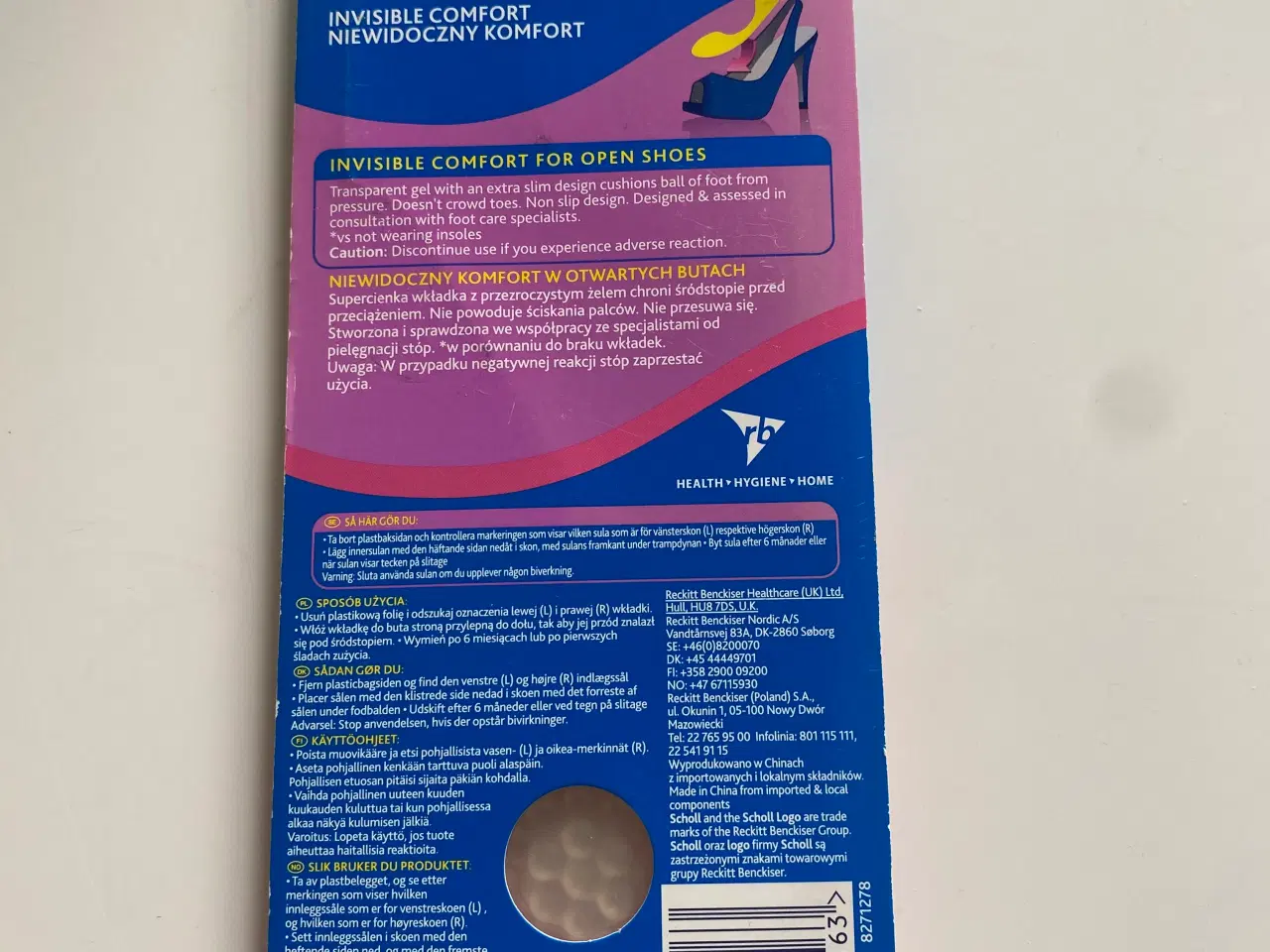 Billede 2 - SCHOLL Active Gel såler til åbne sko - uåbnet