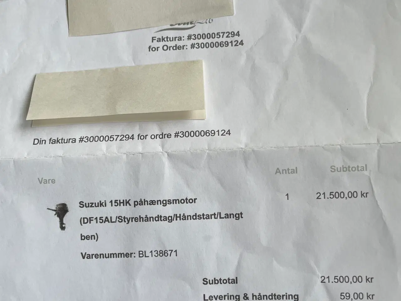 Billede 1 - Suzuki 15 hk, langbenet. 4-takts, indsprøjtning, l