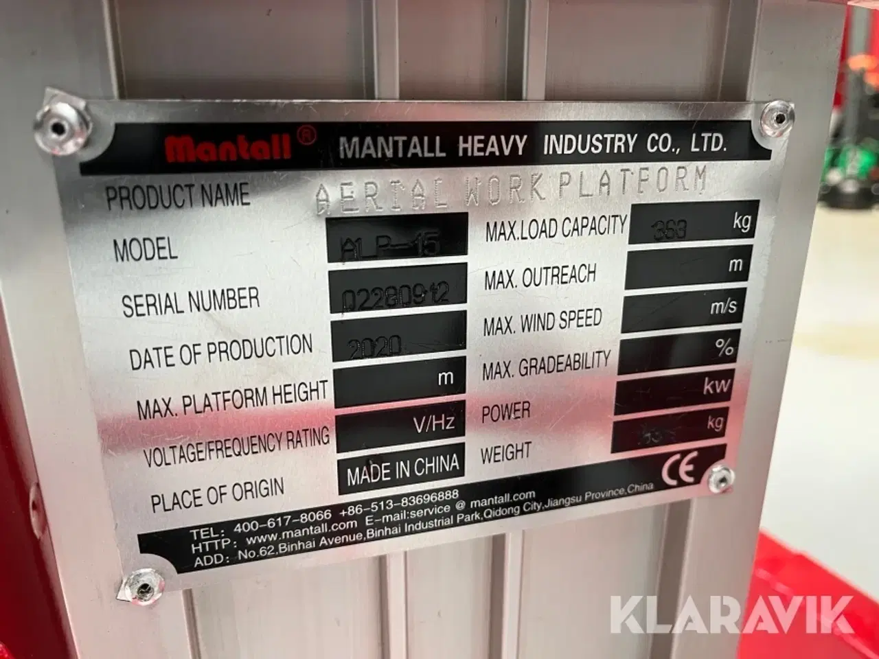 Billede 5 - Materialehejs Mantall ALP-15