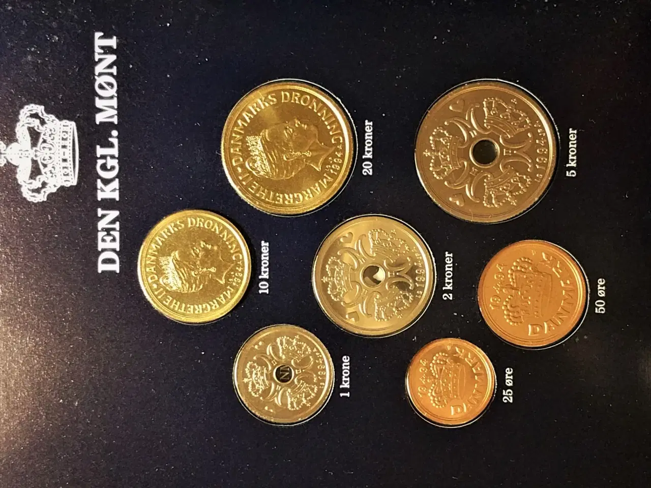 Billede 3 - DET KGL MØNTSÆT 1994  Margrethe II TOP Stand!