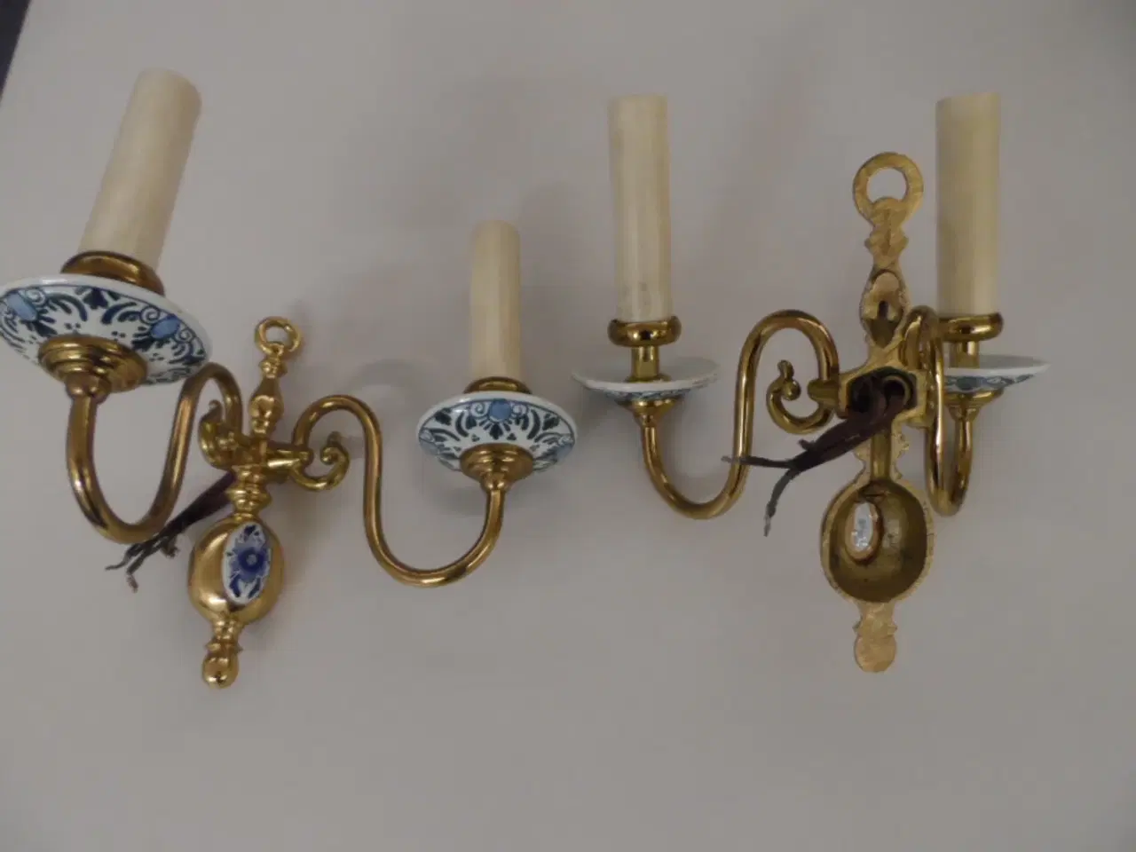 Billede 2 - Væglampe af messing