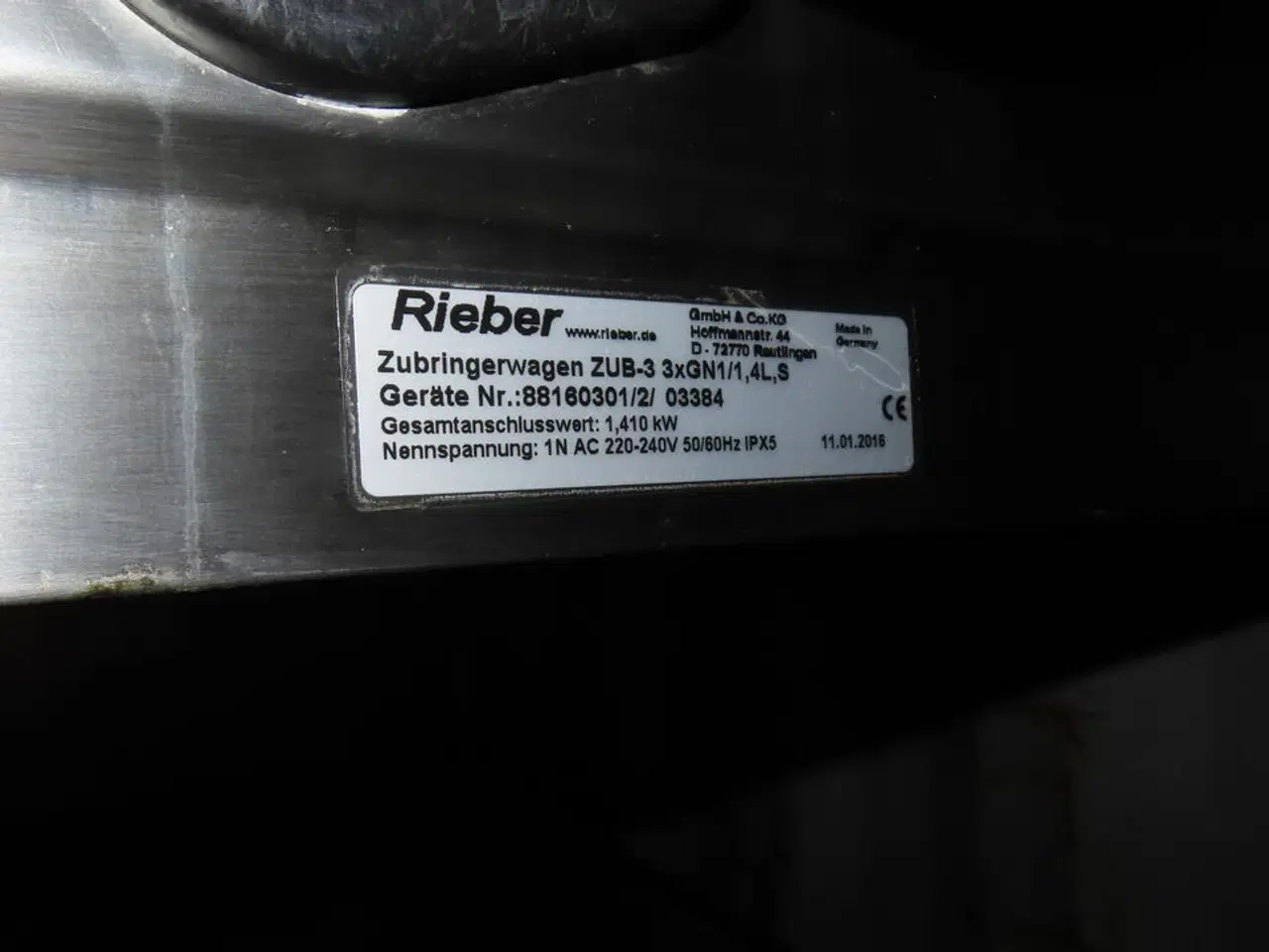 Billede 3 - Bain Marie RIEBER ZUB-3 3xGN1/1,4L