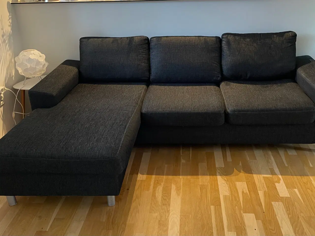 Billede 1 - 3 personers sofa med chaiselong 🌸