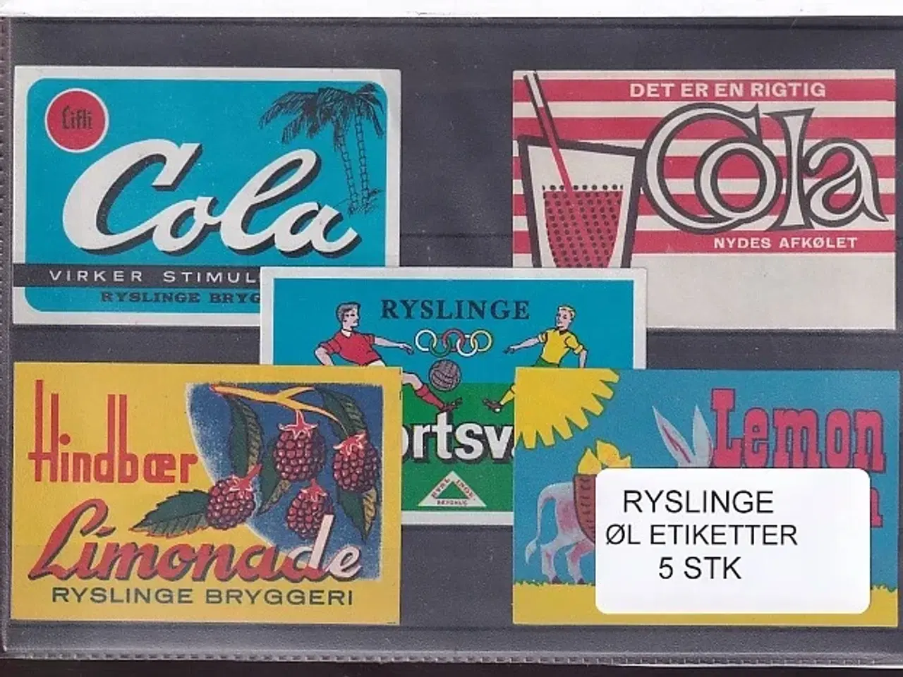 Billede 1 - Etiketter - Ryslinge Bryggeri -  5 Stk.