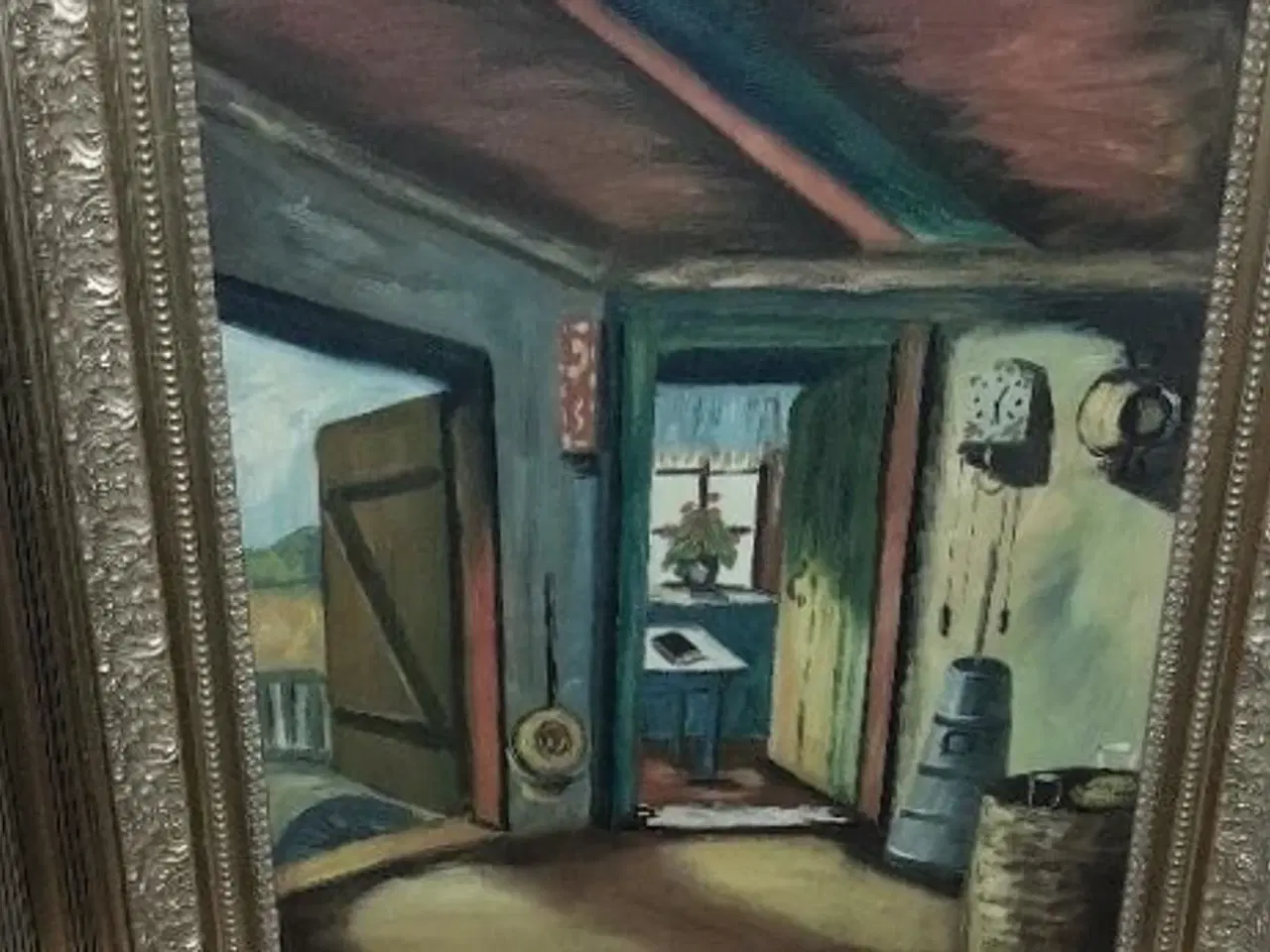 Billede 2 - Malerier 8 stk. med rammer.