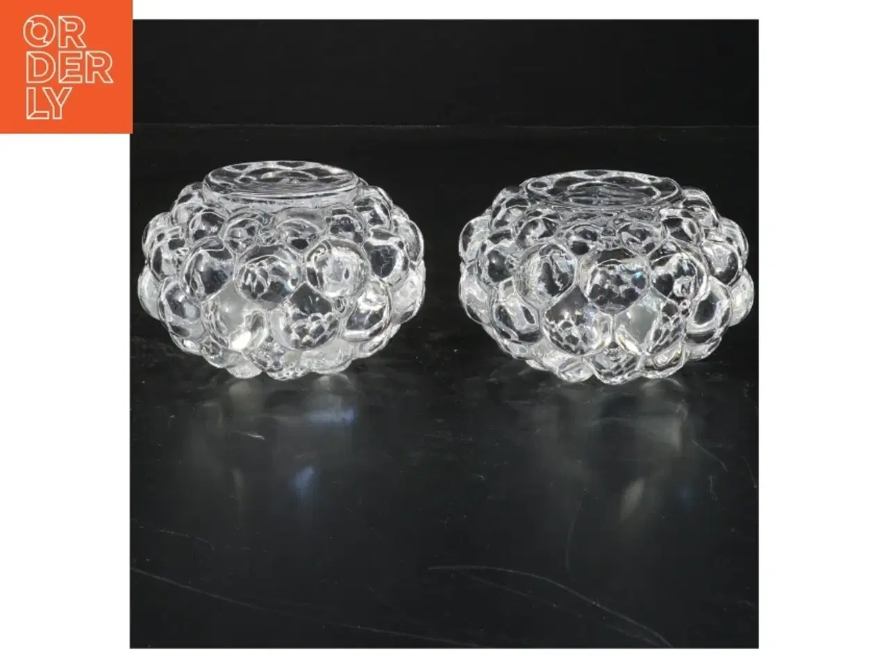 Billede 2 - Orrefos Hallon glasstager til fyrfadslys (str. 10x6 cm)