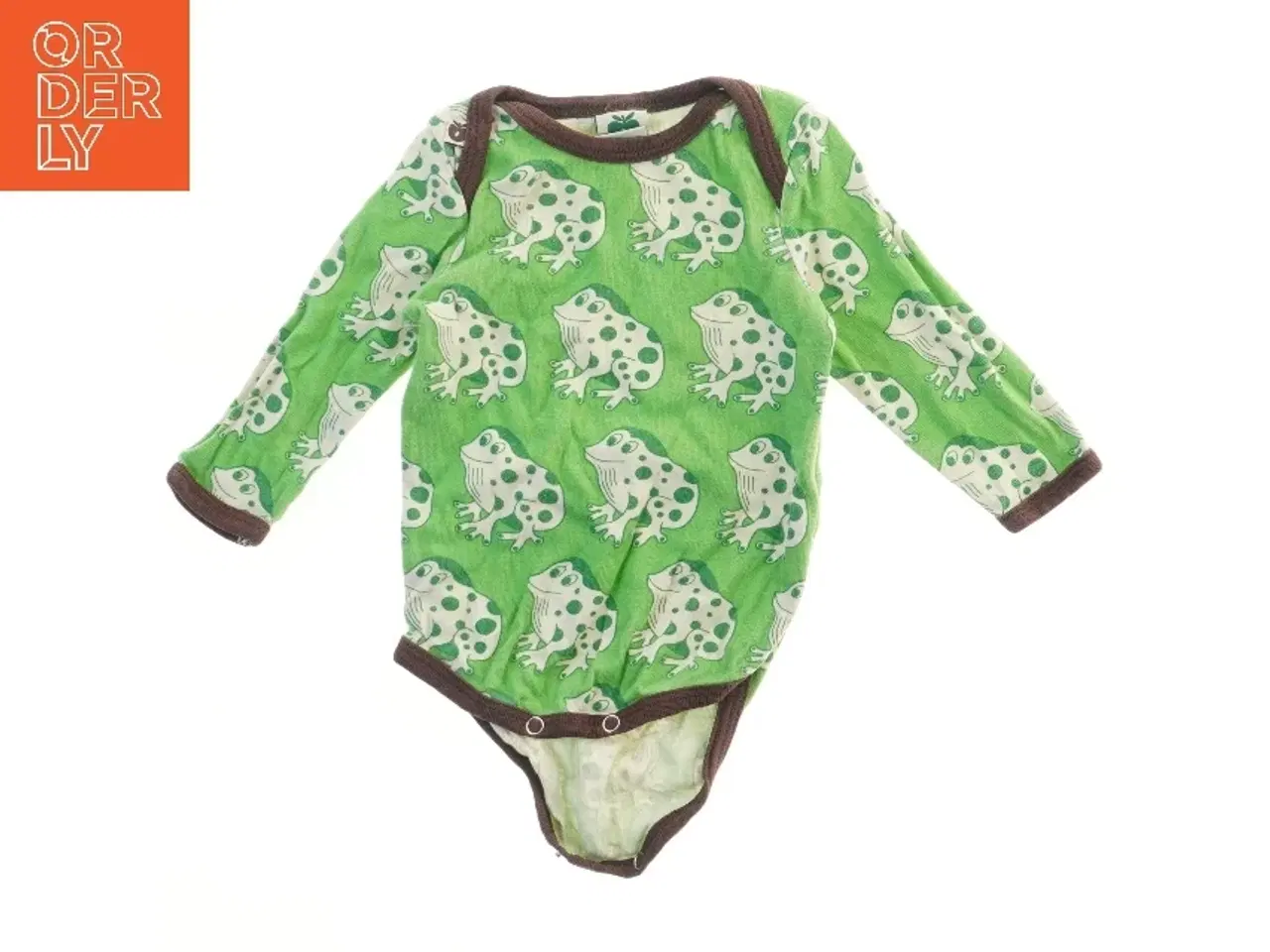 Billede 1 - Grøn bodystocking med frømotiv fra Småfolk (str. 62)
