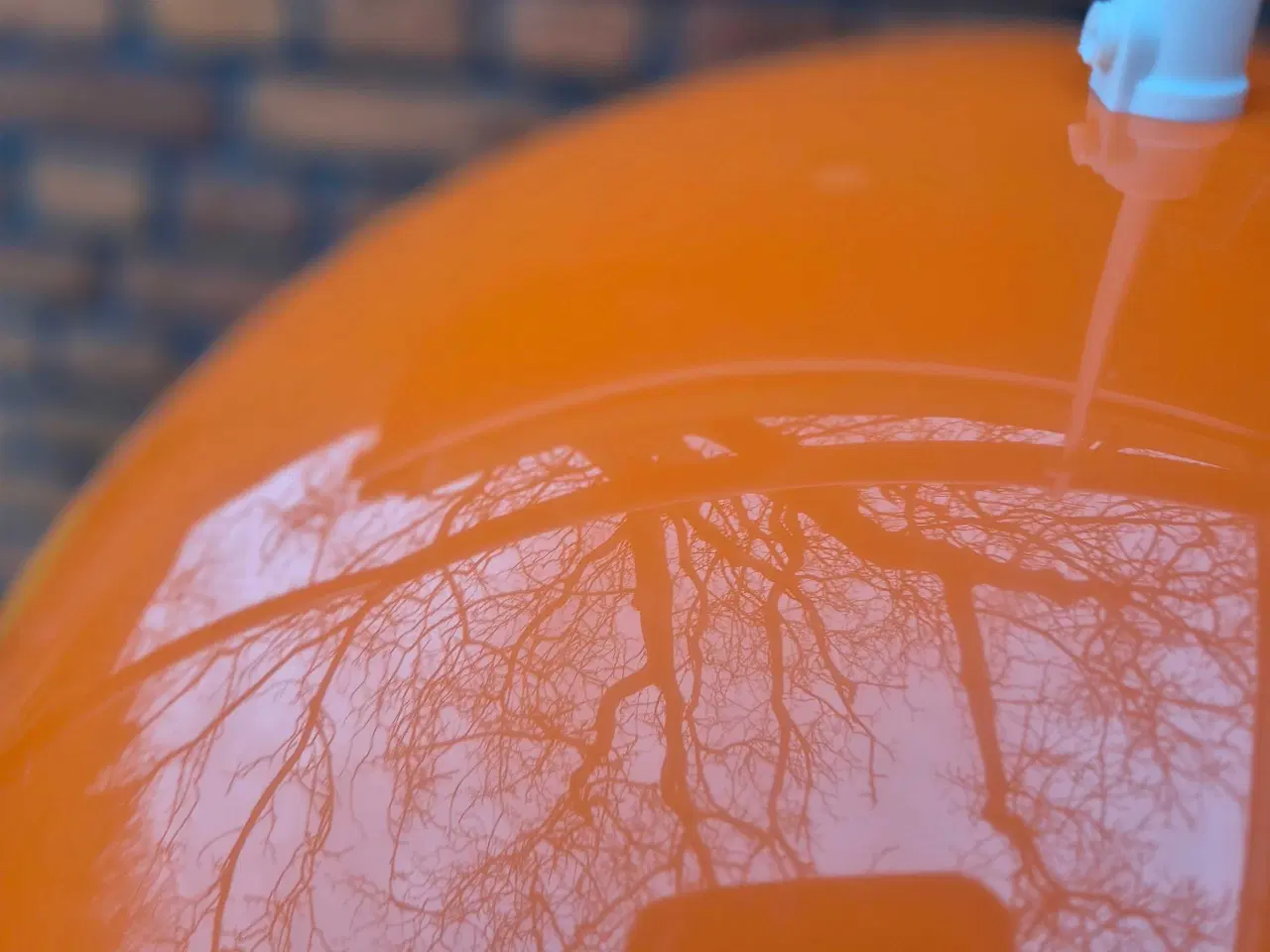 Billede 11 - Flot stor retrolampe i transparent plast