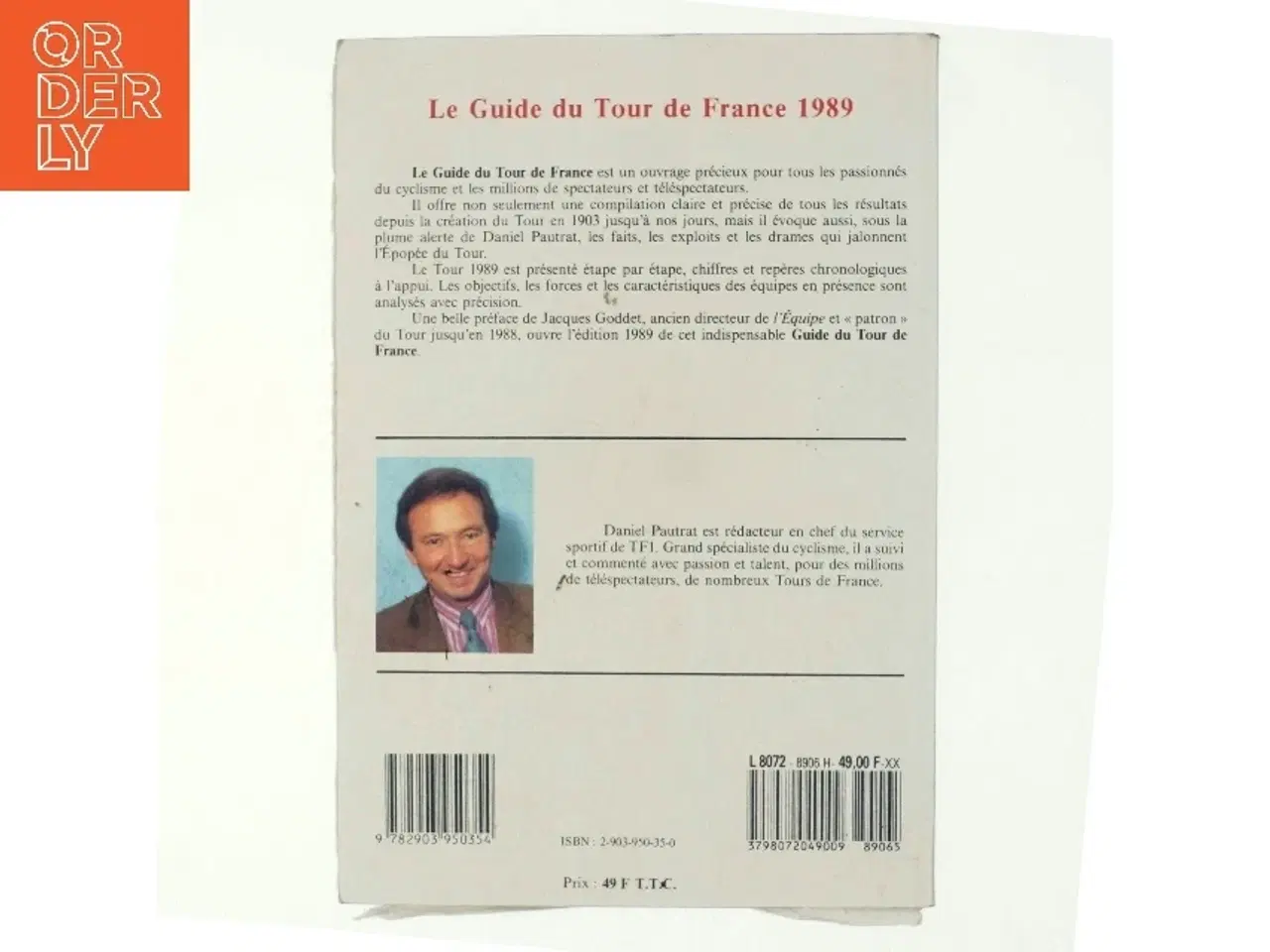 Billede 2 - Le Guide du tour de France 1989 af Daniel Pautrat (Bog)