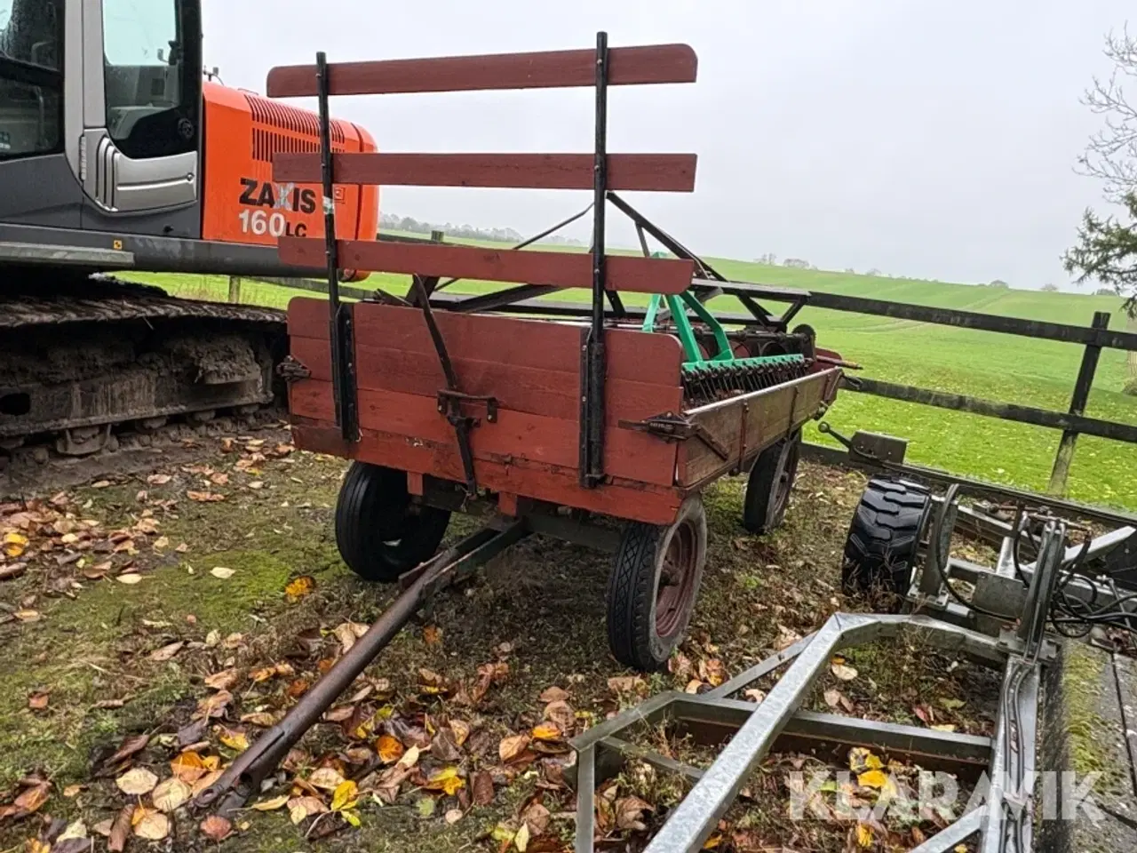 Billede 1 - Vogn, såmaskine og harve 736304