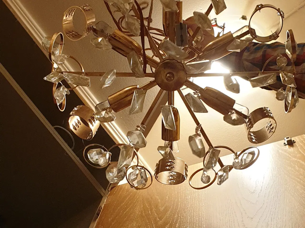 Billede 1 - Renæssance model  loft lampe - krystal  Lysekrone