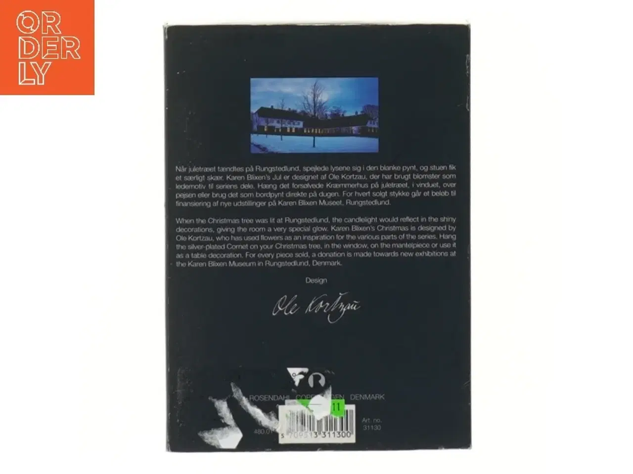 Billede 2 - Karen Blixen juleornament fra Rosendahl (str. 12 cm)